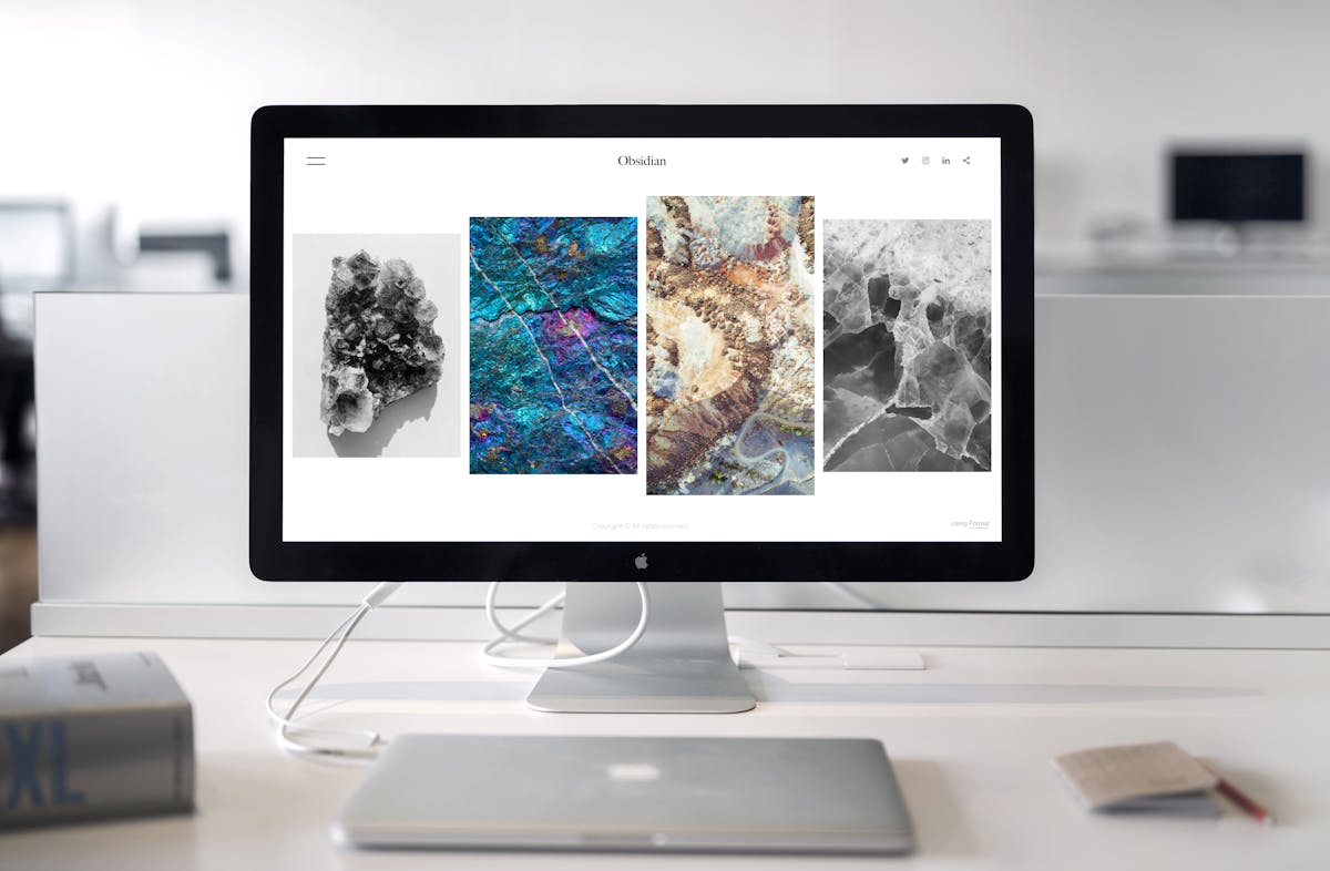 Premium brand materials including business cards and stationery on a clean surface