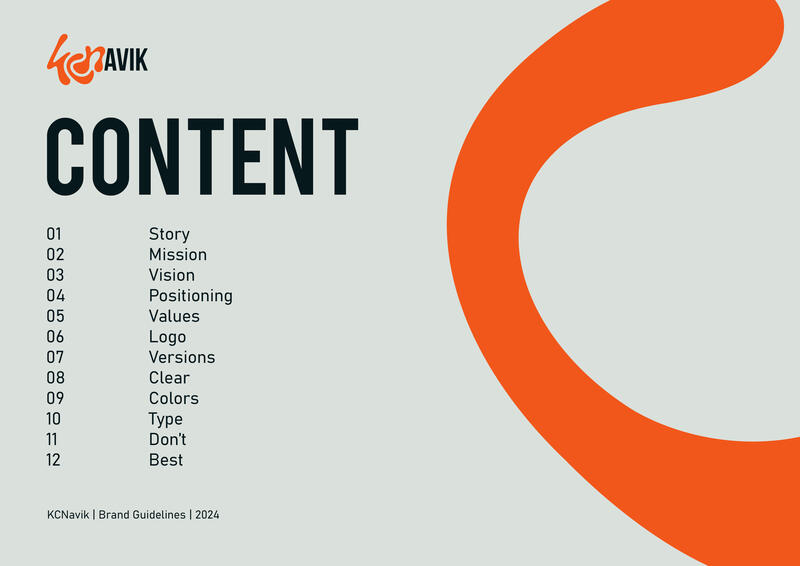 KCNavik brand identity detail 2